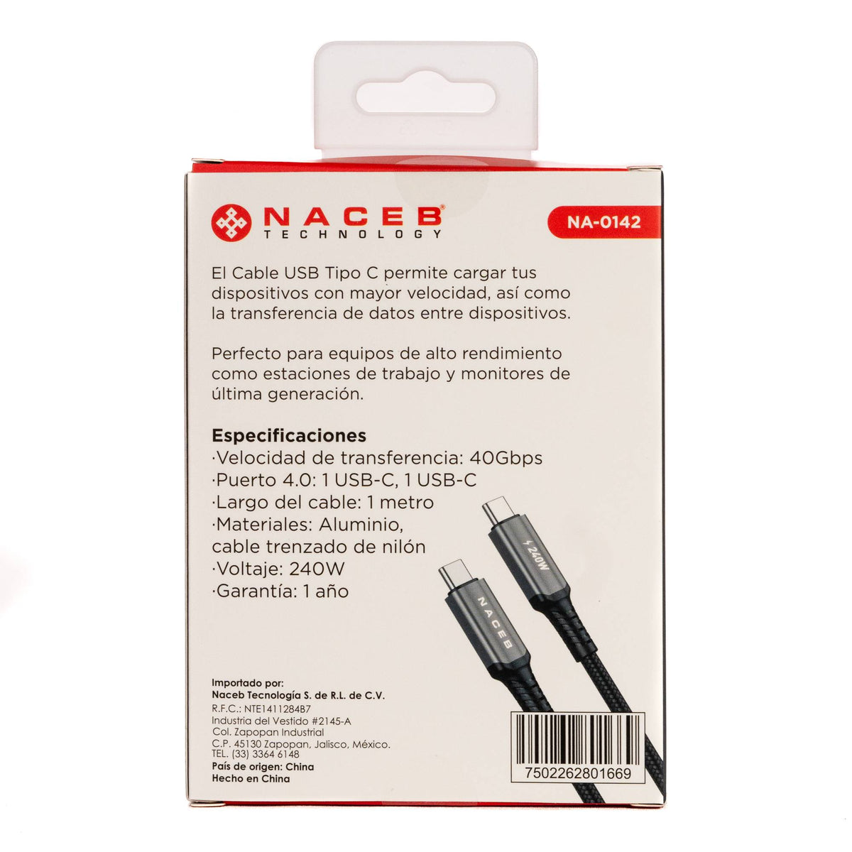 Cables USB Naceb Technology NA-0142 - Vista 3