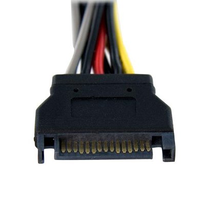 CABLE SATA P/CORRIENTE DOBLE A.6 BROBOTIX 180824 - Vista 2