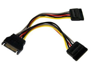 CABLE SATA P/CORRIENTE DOBLE A.6 BROBOTIX 180824 - Vista 4