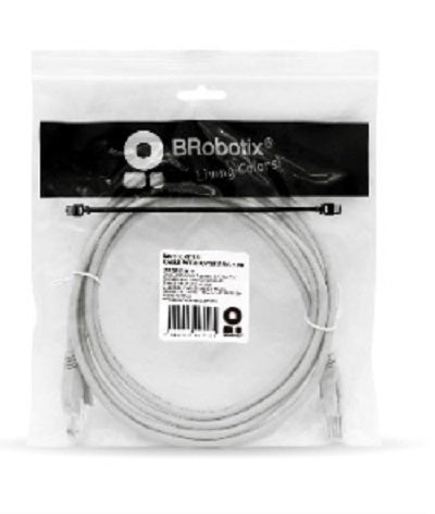 Cable de Red CAT 5E 1m BROBOTIX 497134 - Vista 2