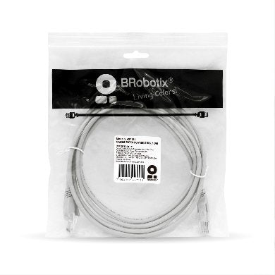Cable de Red CAT 5E 1m BROBOTIX 497134 - Vista 4