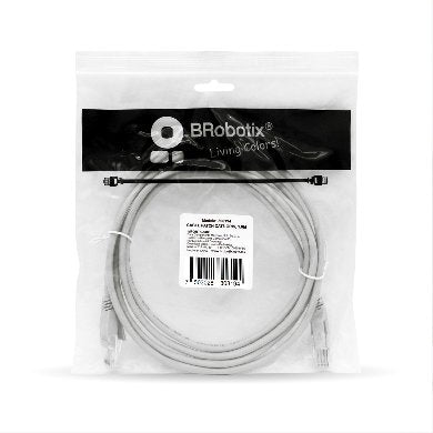CABLE DE PATCH RED, CAT6 UTP, GRIS, 1.0 M BROBOTIX 308194 - Vista 2
