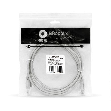 CABLE DE PATCH RED, CAT6 UTP, GRIS, 2.0 M BROBOTIX 308200 - Vista 4