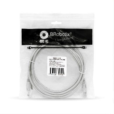 CABLE DE PATCH RED, CAT6 UTP, GRIS, 2.0 M BROBOTIX 308200 - Vista 2