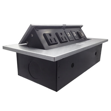 CAJA PARA MESA: HDMI, USB, RJ45 CAT6 BROBOTIX 171224 - Vista 3