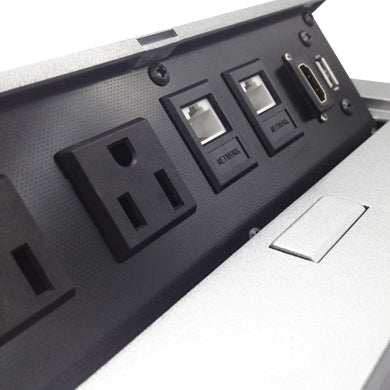 CAJA PARA MESA: HDMI, USB, RJ45 CAT6 BROBOTIX 171224 - Vista 5