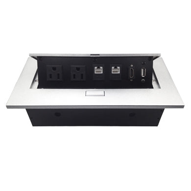 CAJA PARA MESA: HDMI, USB, RJ45 CAT6 BROBOTIX 171224 - Vista 6