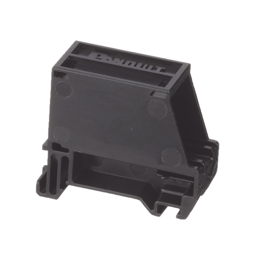 Adaptador de 1 Puerto, Para Conectores Tipo Mini-Com, Blindado, Montaje en Riel Din Est�ndar de 35 mm (1.38 Pulgadas), Color Negro