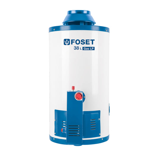 Calentador de depósito, 38L, 1 servicio, gas LP, Foset