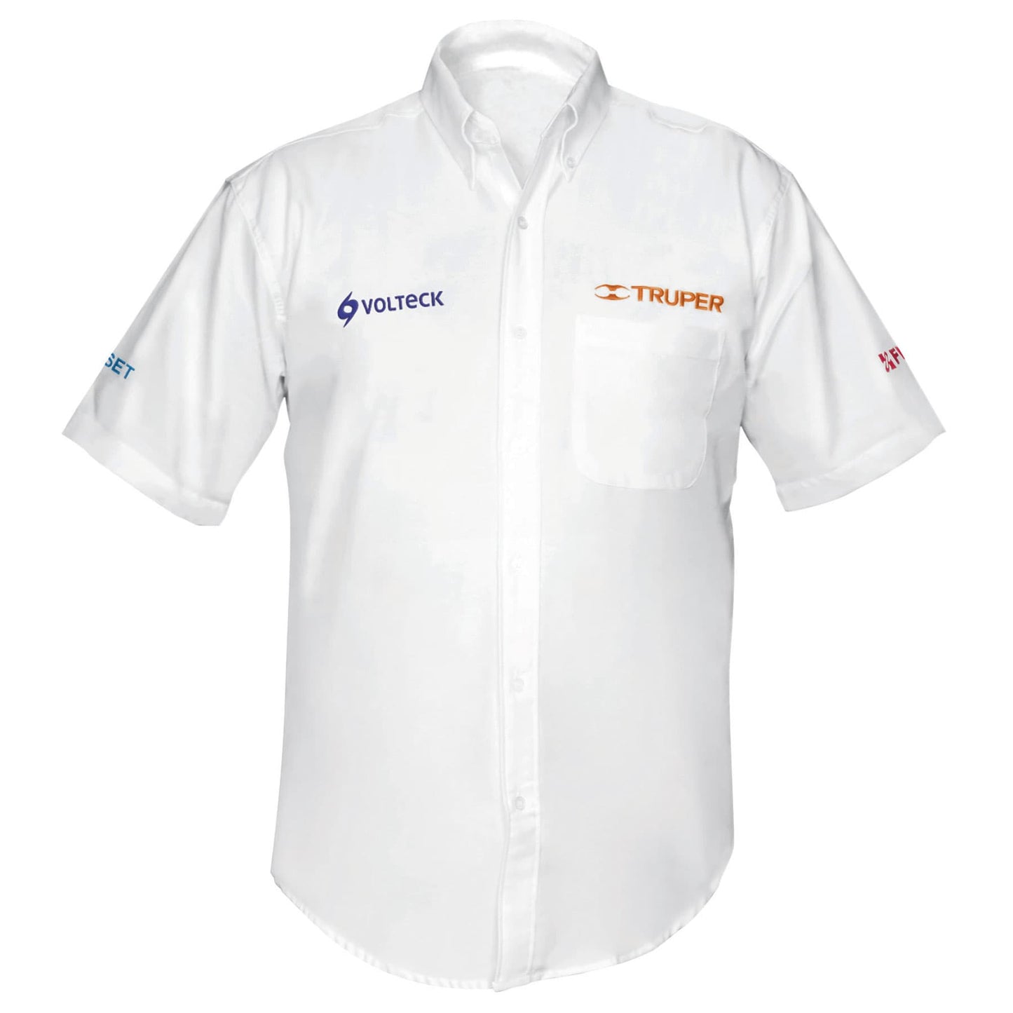 Camisa manga corta para hombre, blanca, G, Truper