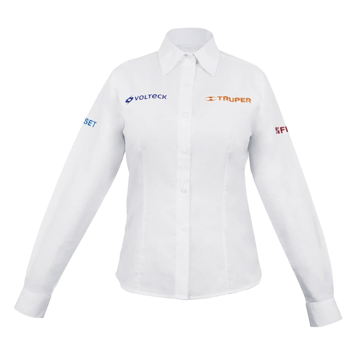 Camisa manga larga para mujer, blanca, EEG, Truper