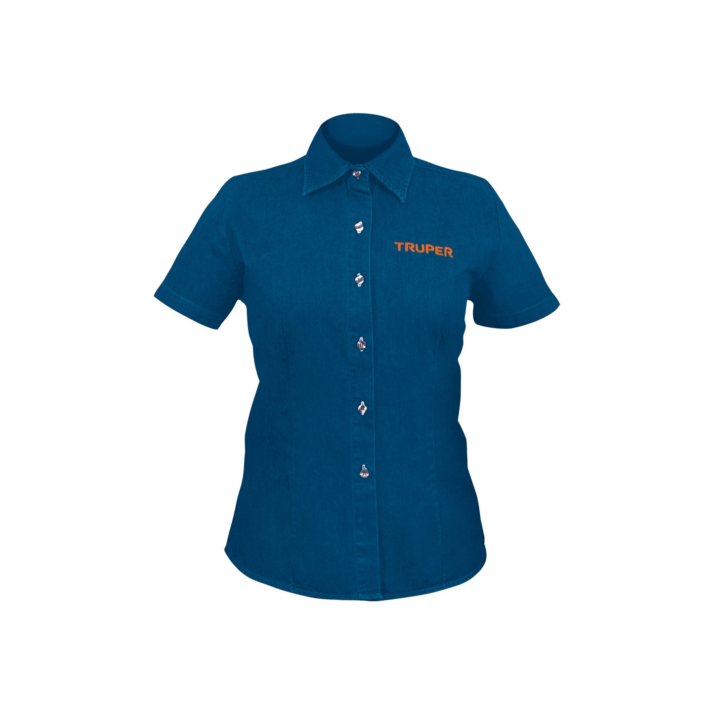 Camisa de mezclilla manga corta para mujer, CH, Truper