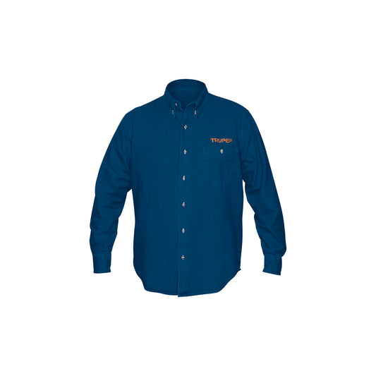 Camisa de mezclilla manga larga para hombre, EEG, Truper