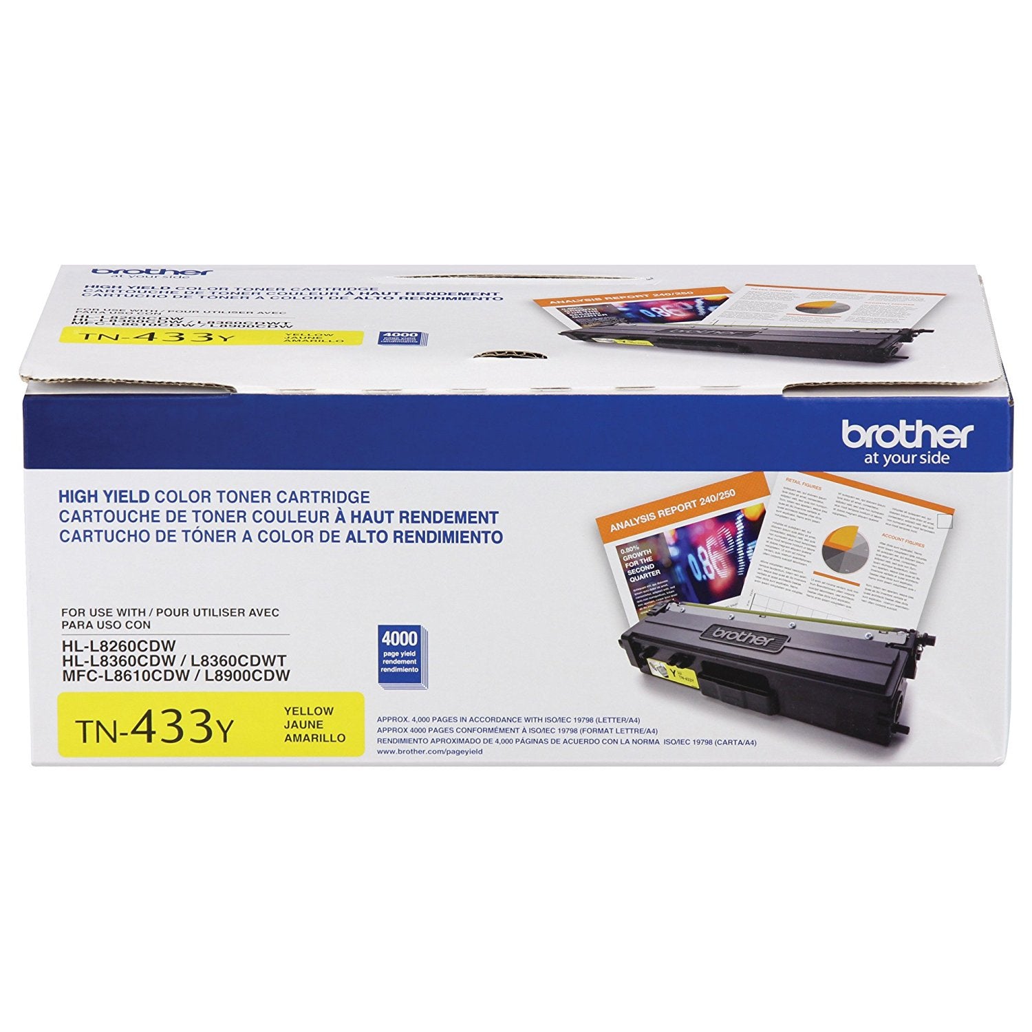 Tóner BROTHER TN433Y - Vista 5