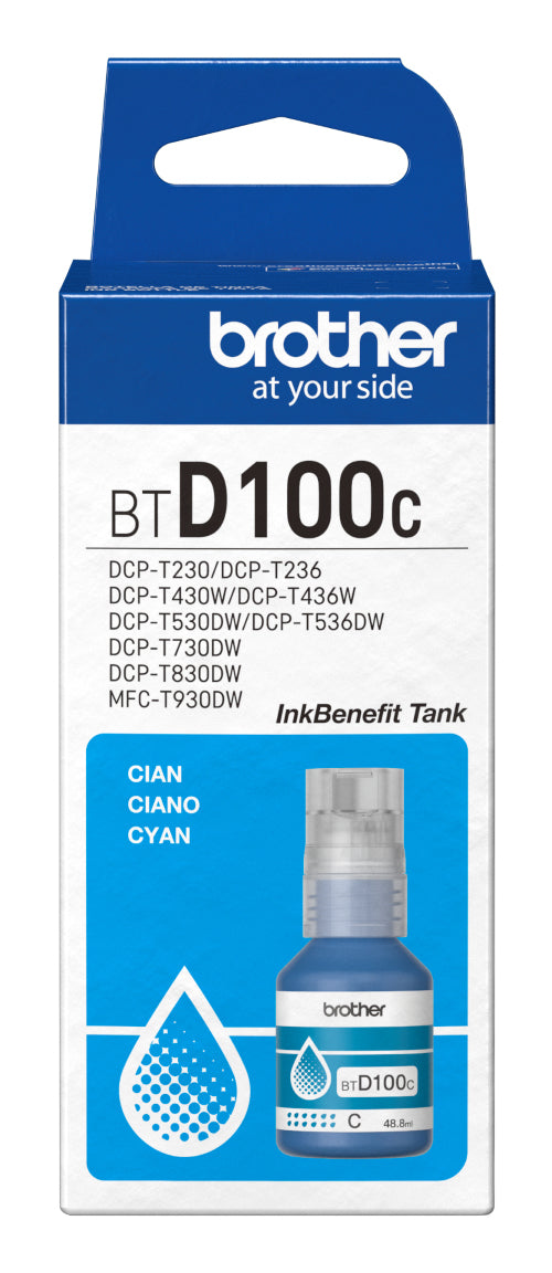 Tinta BROTHER BTD100C - Vista 2