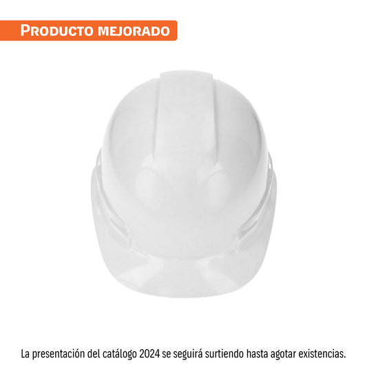 Casco de seguridad, ajuste de matraca, blanco, Truper