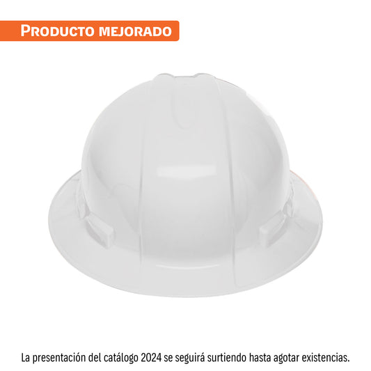 Casco de seguridad ala ancha, blanco, Truper