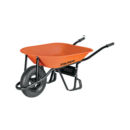 Carretilla 4.5 ft3 Neumática, bastidor tubular, Truper