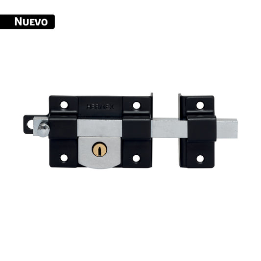 Cerradura de barra libre, derecha, negra, HERMEX