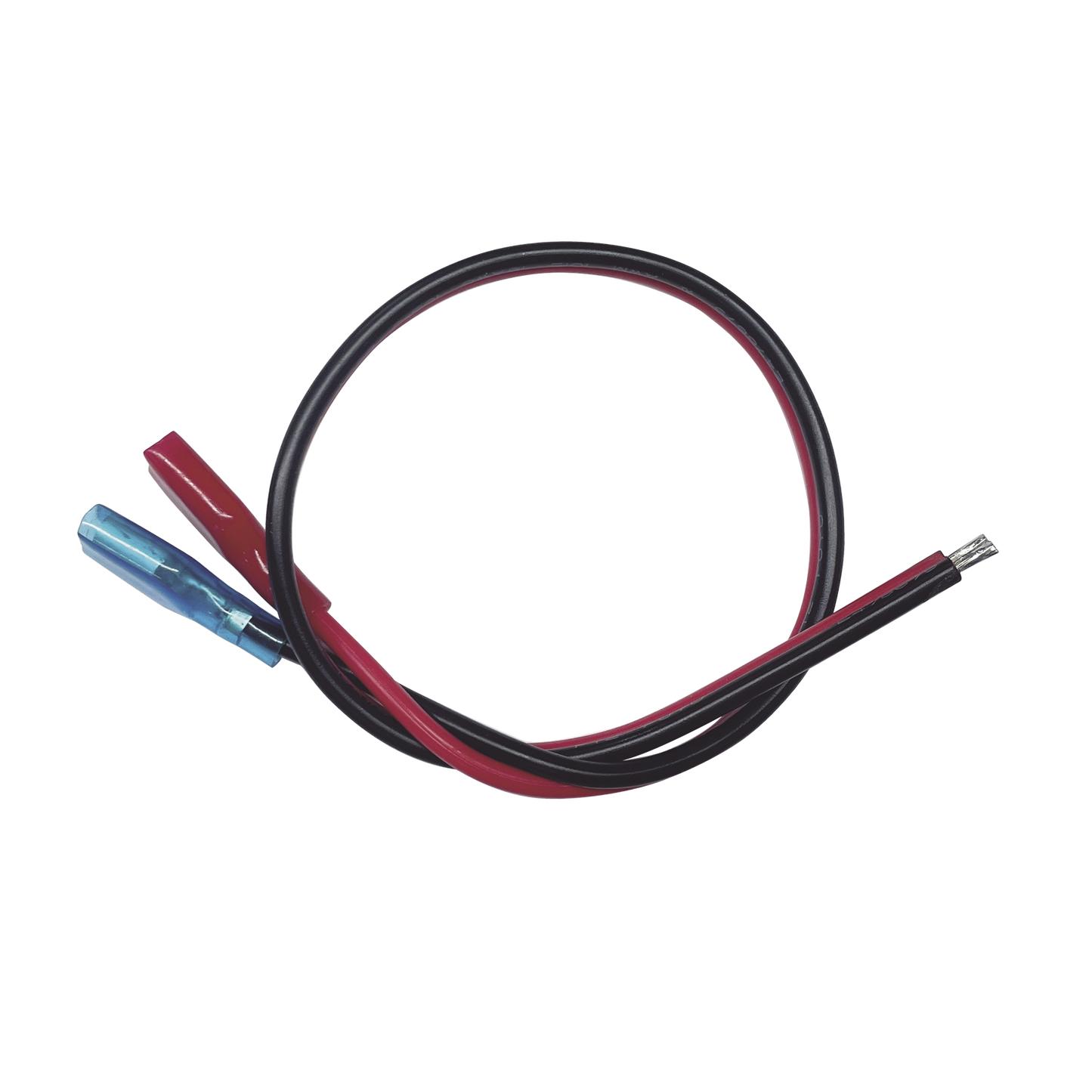 Cables en Paquete Dual / Cable Rojo y Negro / 30 cm (11.81 Pulgadas) / Terminal F1 en un Extremo / Puntas Libres en el Otro / Conexi�n a Bater�as de Respaldo