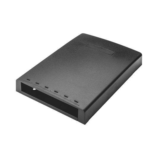 Caja de Montaje en Superficie, Con Accesorio para Resguardo de Fibra �ptica, Para 6 M�dulos Mini-Com, Color Negro