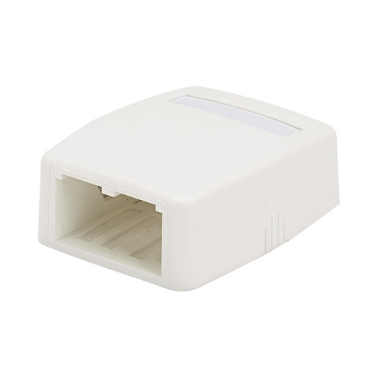 Caja de Montaje en Superficie, Para 2 M�dulos Mini-Com, Color Blanco