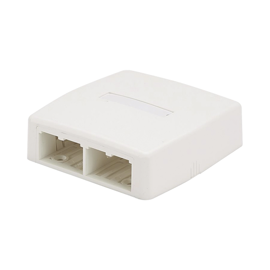 Caja de Montaje en Superficie, Para 4 M�dulos Mini-Com, Color Blanco
