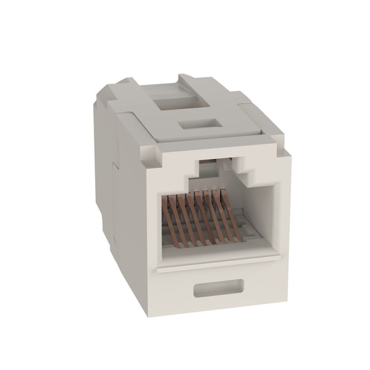 M�dulo Acoplador RJ45 a RJ45, Mini-Com, Categor�a 6, Color Blanco Mate