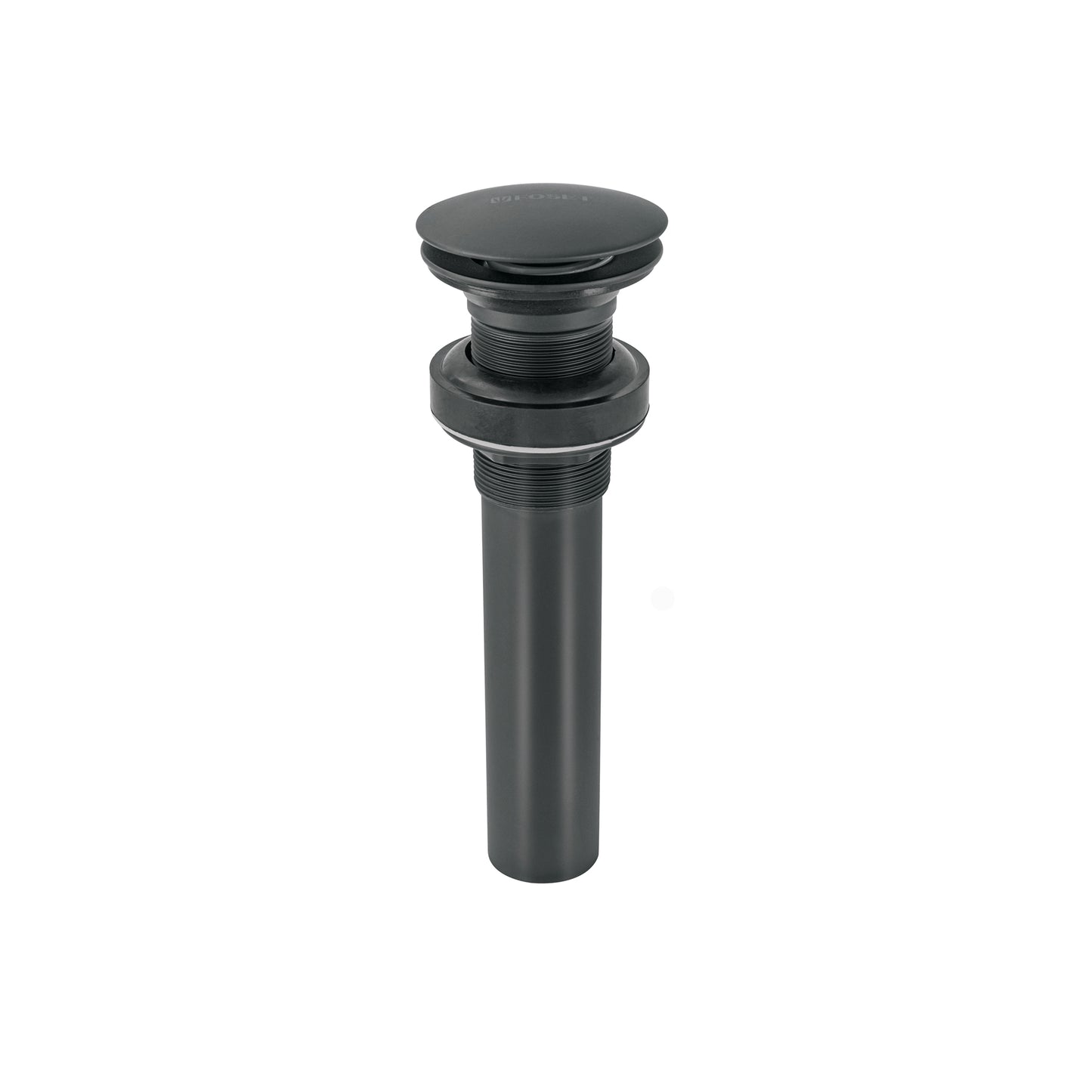 Contra p/lavabo, 1-1/4', sin rebosadero, hongo, latón, negro