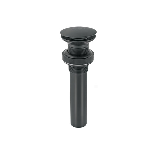 Contra p/lavabo, 1-1/4', sin rebosadero, hongo, latón, negro