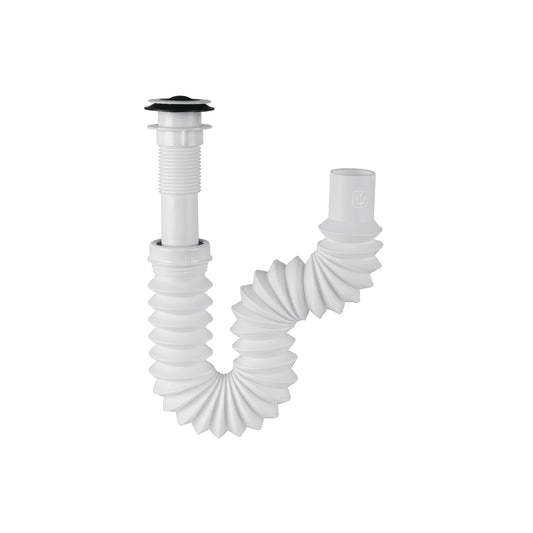 Céspol flexible 1-1/4', contra, polipropileno, para lavabo