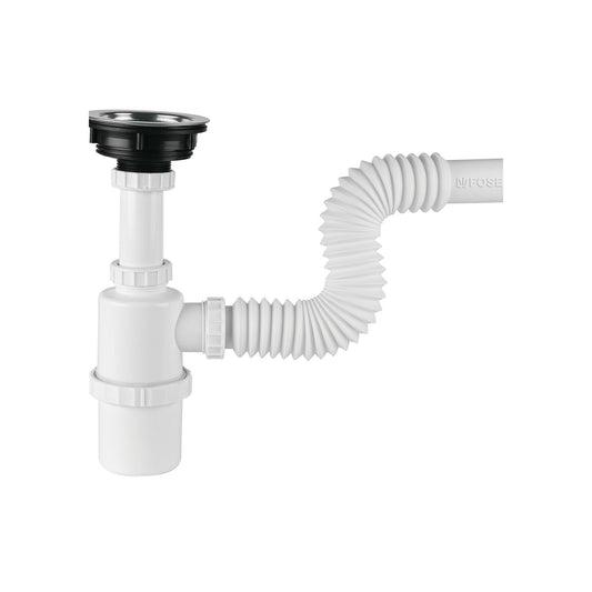 Céspol de bote con contracanasta de acero inox. p/fregadero