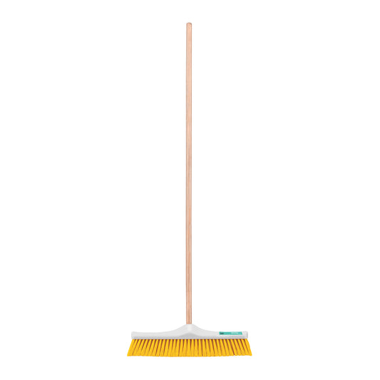 Cepillo industrial cerda suave de 50 cm, bastón de madera