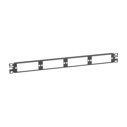Patch Panel de Fibra �ptica, Para 4 Placas Acopladoras FAP o FMP, Color Negro, 1UR