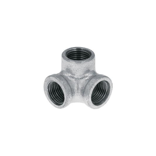Codo rincón acero galvanizado de 1/2', Foset
