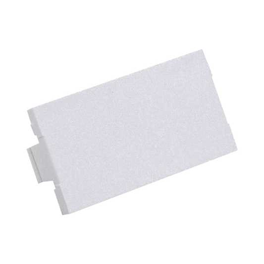 M�dulo de Tapa Ciega (Inserto Ciego), de 1/3, Color Blanco Mate, 1 Pieza