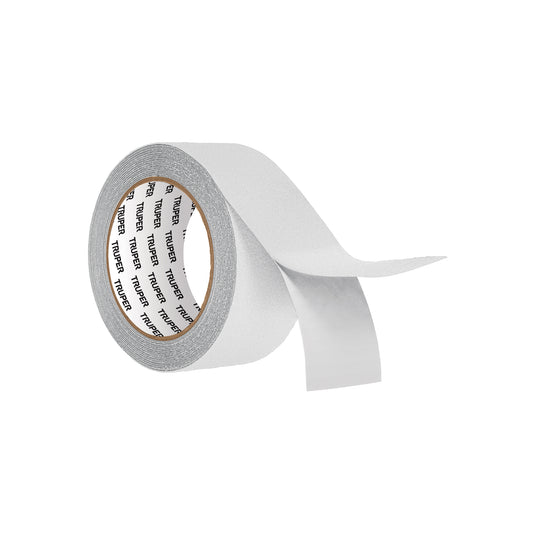 Rollo de 5m de cinta antiderrapante blanca 50mm con abrasivo