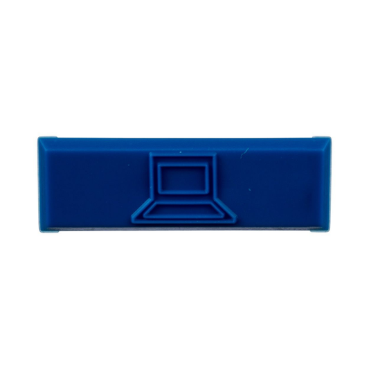 Paquete de 100 Iconos de Datos de Instalaci�n a Presi�n, Para Jacks Mini-Com de Panduit, De Pl�stico, Color Azul