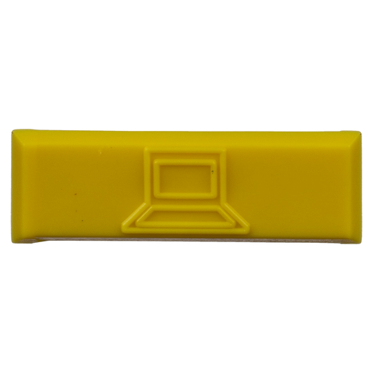 Paquete de 100 Iconos de Datos de Instalaci�n a Presi�n, Para Jacks Mini-Com de Panduit, De Pl�stico, Color Amarillo