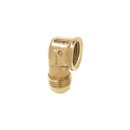 Codo para estufa a 90° de latón de 3/8 x 3/8', Foset