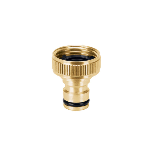 Conector 3/4' rápido hembra de latón, sistema click, Truper