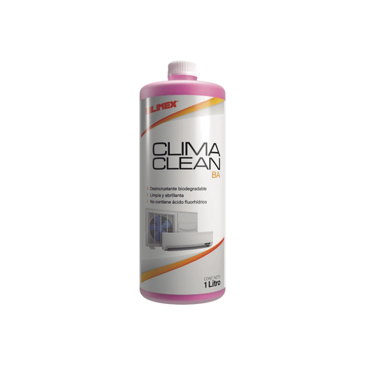 CLIMA CLEAN BA Limpiador Espumoso, Biodegradable y a Base de Agua que Garantiza una Limpieza Profunda y Profesional en Serpentines de Minisplits, Mejorando su Eficiencia y Prolongando su Vida �til