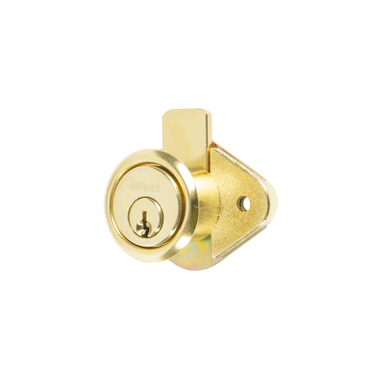 Cerradura para mueble, modelo 21, latón, HERMEX
