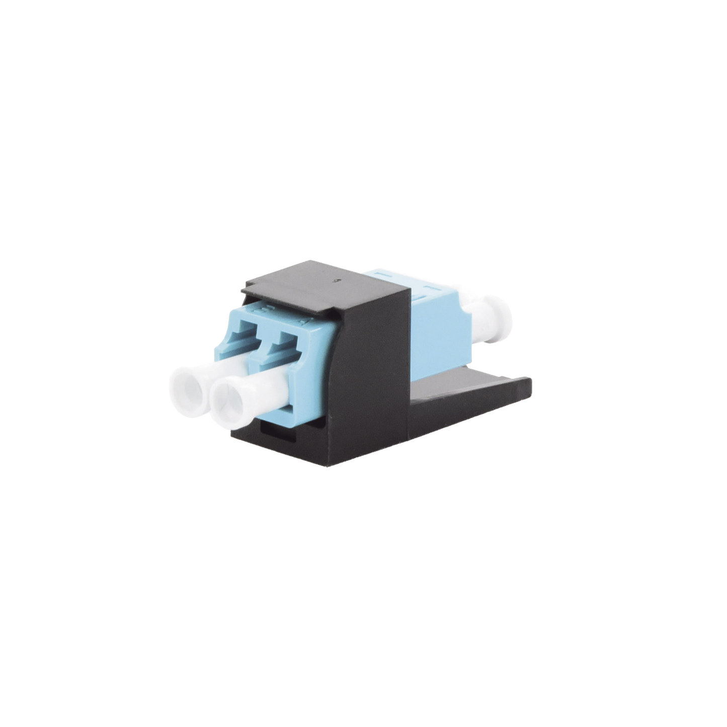 M�dulo Acoplador LC Duplex, para Fibra �ptica Multimodo OM3/OM4, Tipo Mini-Com, Color Aqua