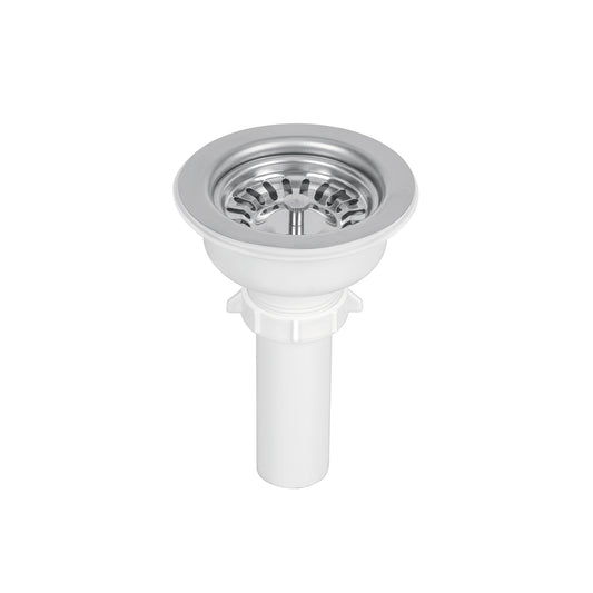 Contracanasta 3-1/2' inox, instalafácil, tubo plástico,Foset