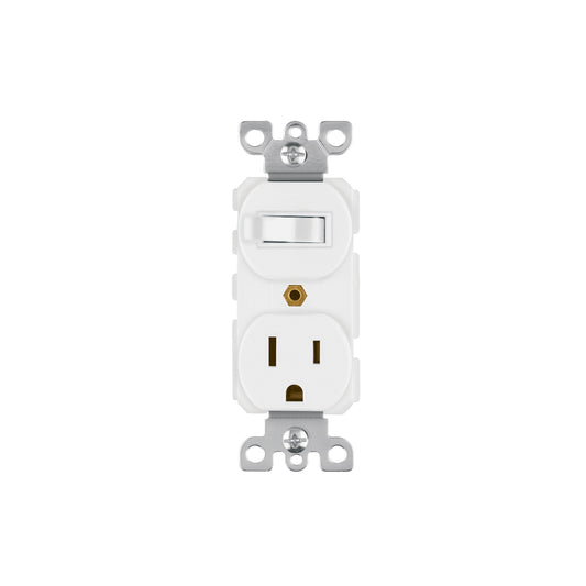 Interruptor de palanca con contacto, Standard, blanco