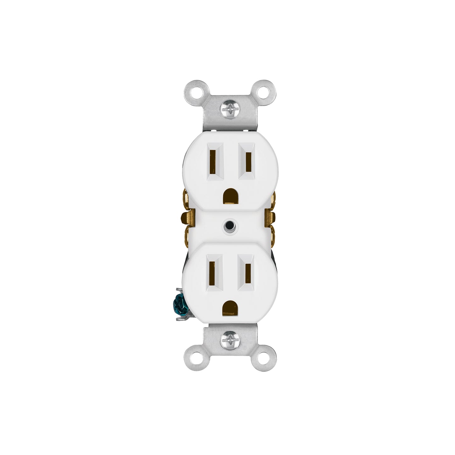 Contacto dúplex, 2 polos 3 hilos, Standard, granel, blanco