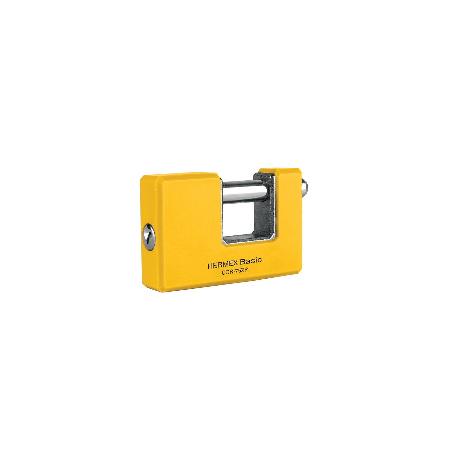 Candado antipalanca 75 mm cuerpo metálico, HERMEX BASIC