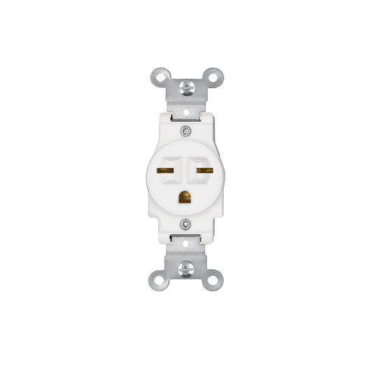 Contacto sencillo, cara de chino, Standard, blanco, Volteck
