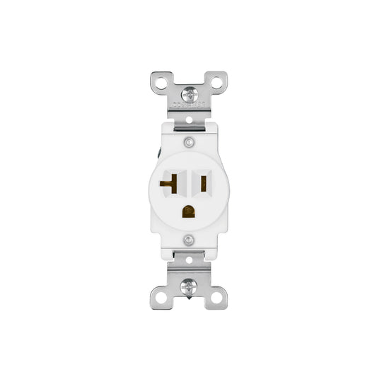 Contacto sencillo, 2 polos 3 hilos, 20 A, Standard, blanco